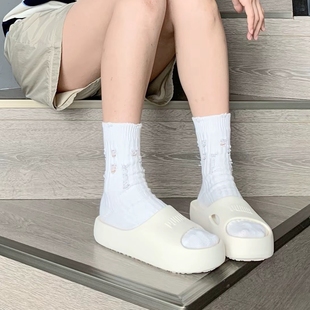 SHIBUSA389082 沙灘涼鞋 PUMA彪馬女子復古厚底輕便拖鞋 一字拖夏季