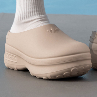 adidas 廚師鞋 三葉草厚底增高穆勒涼鞋 新款 女夏季 阿迪達(dá)斯