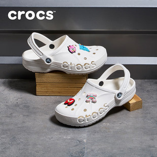 夏季 新款 卡駱馳外穿拖鞋 Crocs貝雅洞洞鞋 涼鞋 女鞋 戶外沙灘鞋 男鞋
